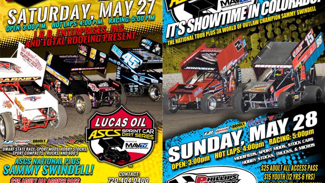 Lucas Oil ASCS National Memorial Day Lineup Updated