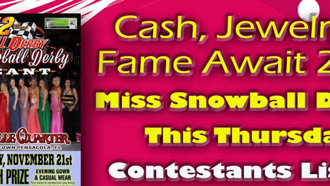 16 Contestants Ready for Miss Snowball Pageant Thursday at Seville Quarter