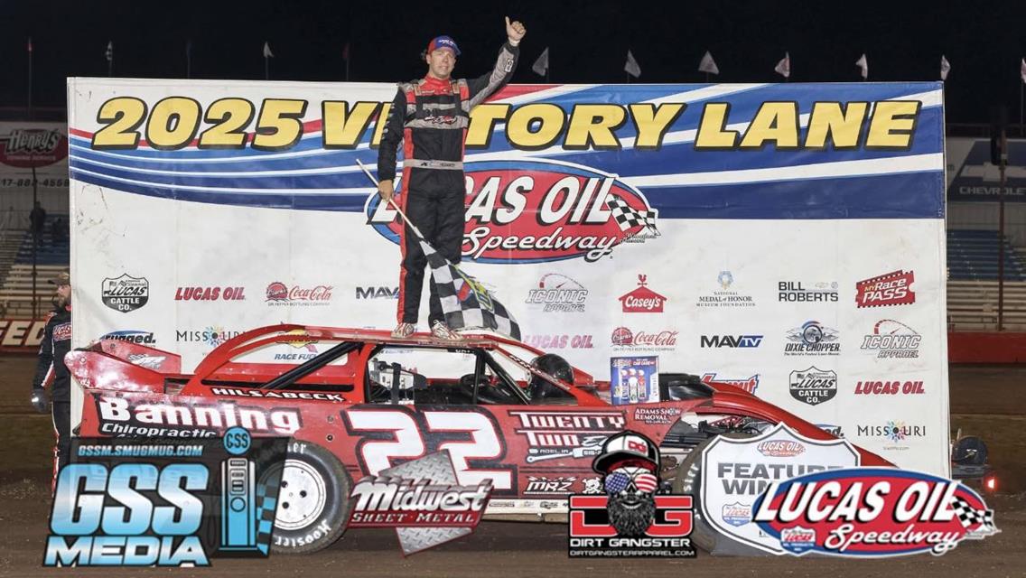 Daniel Hilsabeck earned a $5,000 victory in Friday’s Fall Nationals opener at Lucas Oil Speedway.
