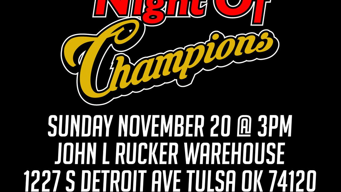 Night Of Champions Banquet Date Set