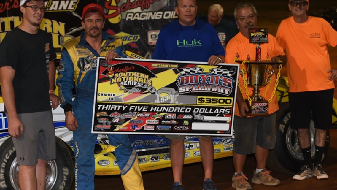 Vic Hills Scores First Win of the Season in Exciting Fashion at Boyd's