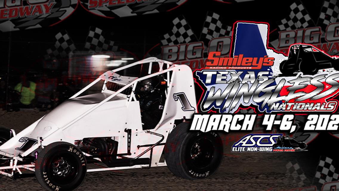 ASCS Elite Texas Wingless Nationals Debuting At Big O Speedway