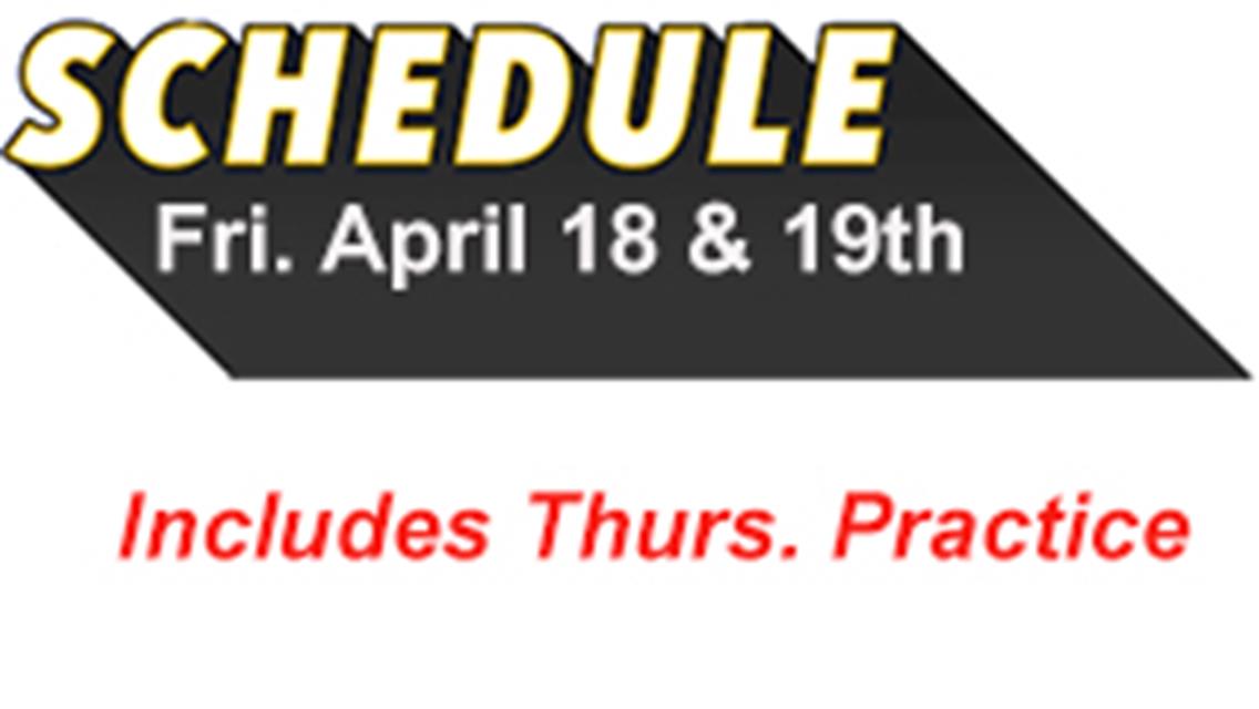 Schedule for Friday racing