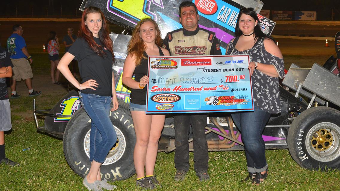 Harker, Armstrong, Richards, Zoubek, &amp; Cronin win Student Burnout Night!