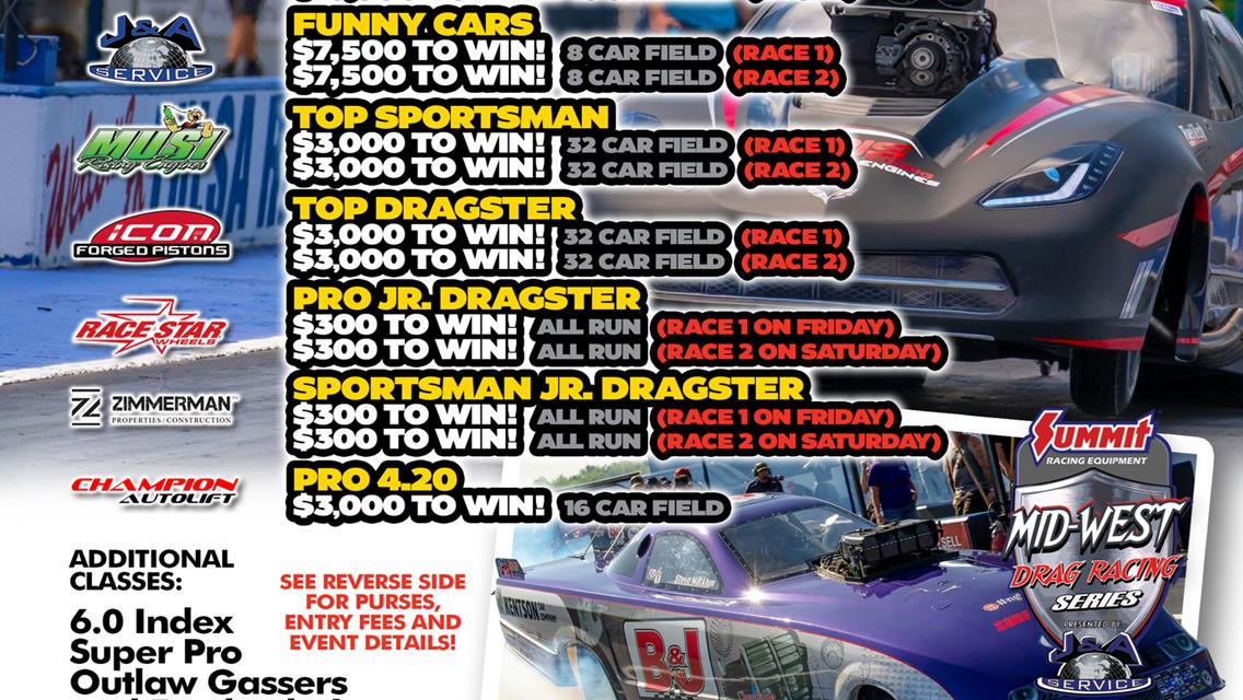 Pro Mods, Top Alcohol Funny Cars Coming to Tulsa for Osage Casino Hotel Throwdown in T-Town