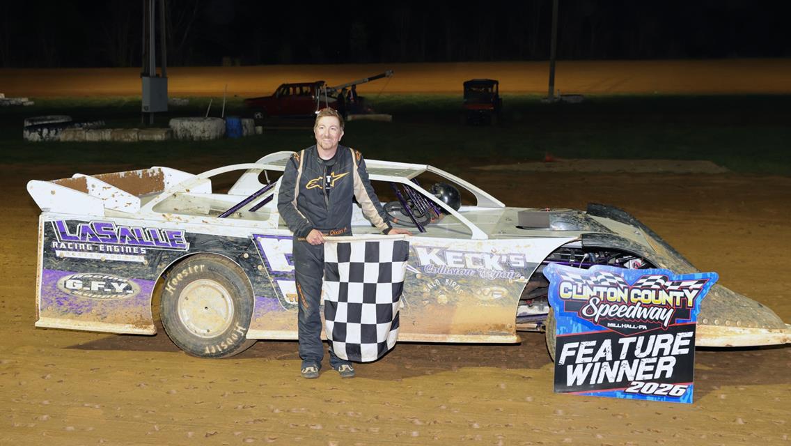 Dixon Wins Late Model Thriller at Clinton County Speedway