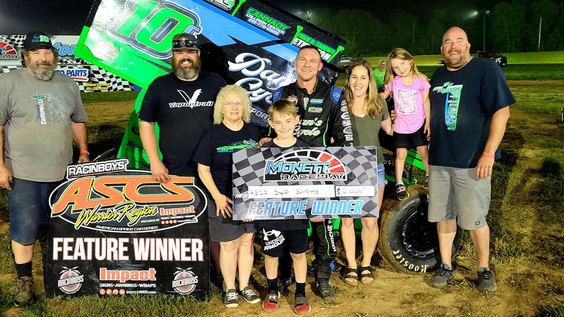 Jeremy Campbell On Top At Monett Motor Speedway In ASCS Sooner/Warrior Showdown