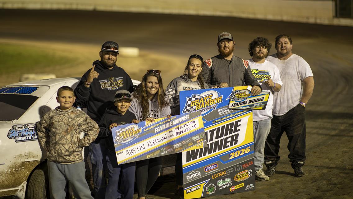 Devon Reed, Brad Martin, and Austin Kerrigan win Round 2 at Grays Harbor Raceway