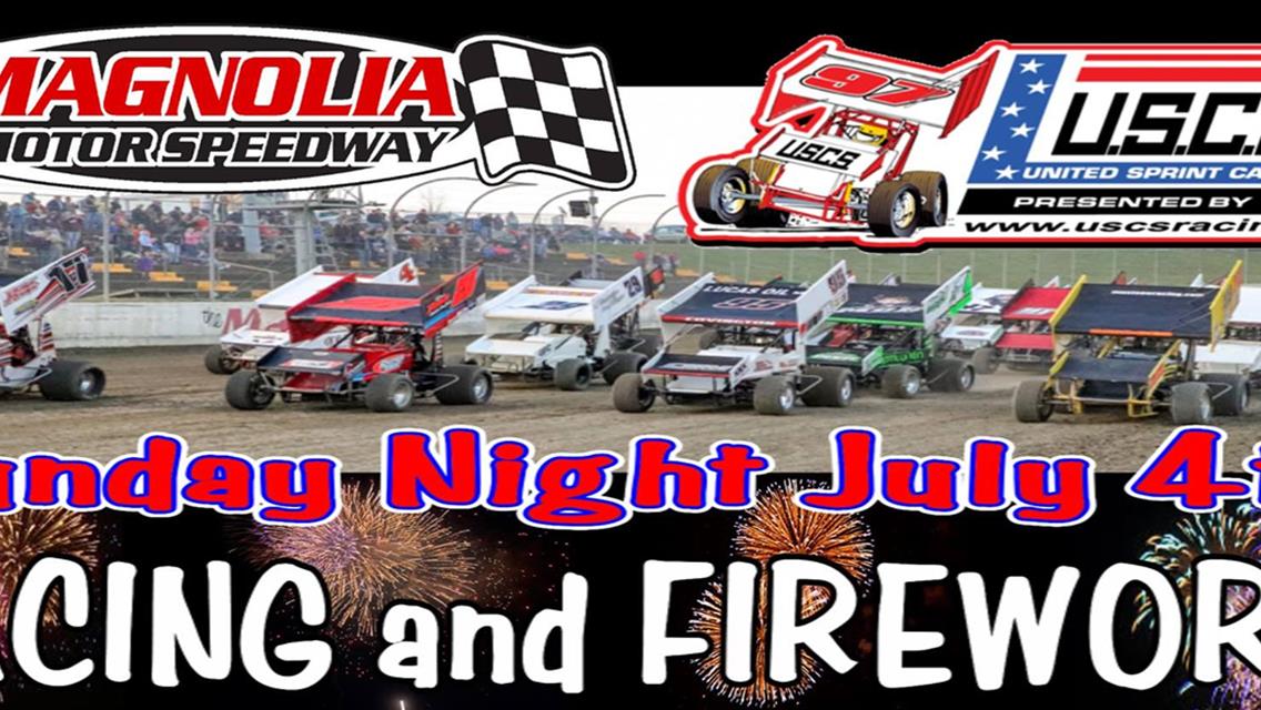 Magnolia Motor Speedway Hosts USCS Sprint Cars on Sunday, July 4