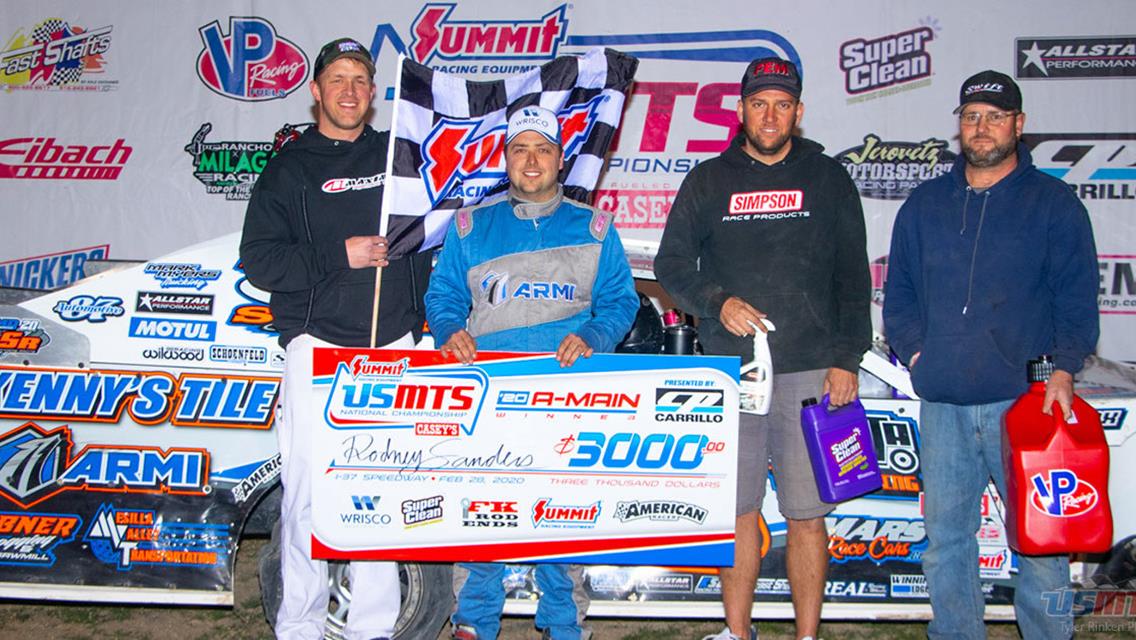 Rodney Sanders Enjoys Two-Win Weekend in USMTS Lid-Lifter
