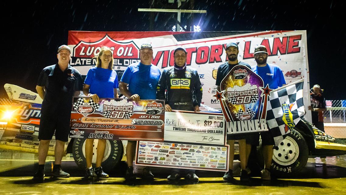 Portsmouth Raceway Park (Portsmouth, OH) – Lucas Oil Late Model Dirt Series – Independence 50 – July 2nd, 2022. (Heath Lawson photo)