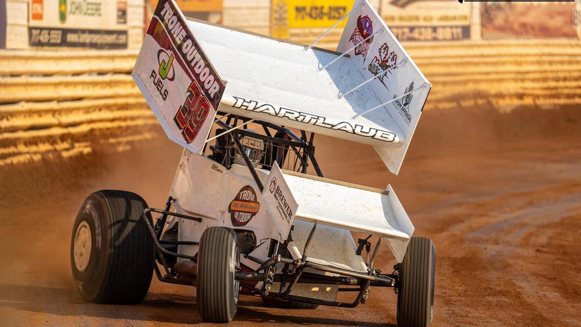 Hartlaub’s Breakout Performance: Five Top-Ten Finishes in PA Speedweek, 410 Rookie Earns Top-Five in Points