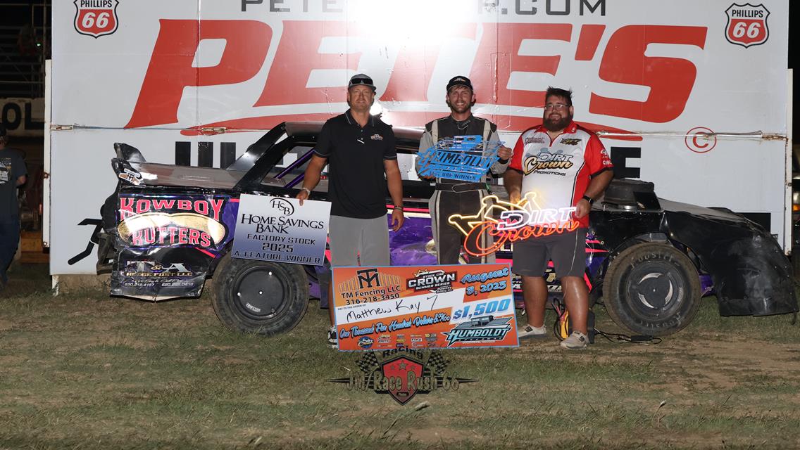 Dirt Crown was Bigger-Better....Last lap pass in Freedom 50