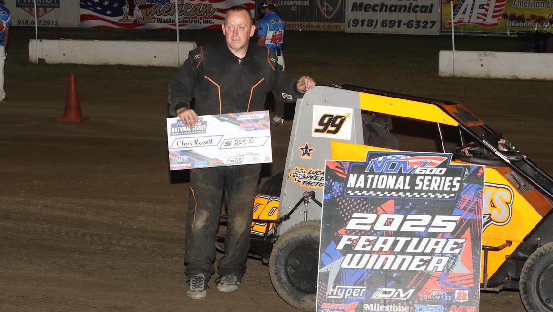 Snow, Roberts, Woods, and Russell Snag Sooner 600 Week Opening Wins at Creek County Speedway!