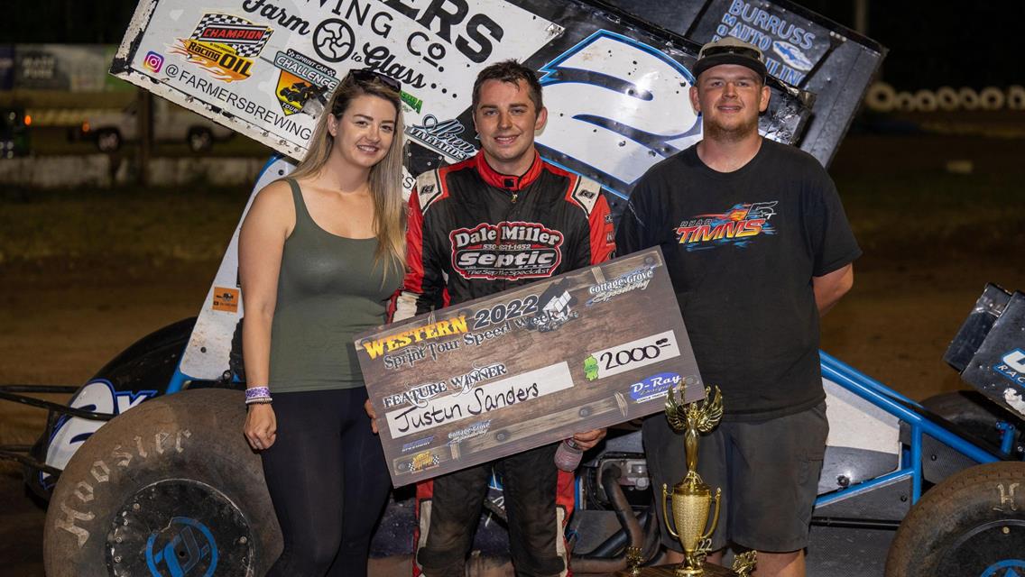 Justin Sanders Wins Tuesday Night Speedweek Northwest Bout At CGS