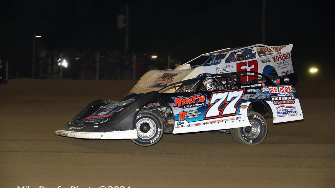 Stuart Speedway (Stuart, IA) – Malvern Bank East Series – Blackberry Brandy Brawl – May 10th, 2024. (Mike Ruefer Photo)