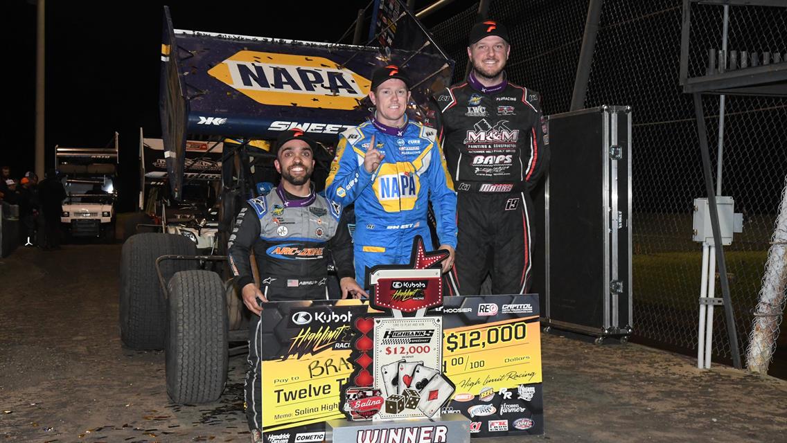 ANOTHER ONE: Brad Sweet Completes Weekend Sweep with Kubota High Limit Racing Win at Salina Highbanks