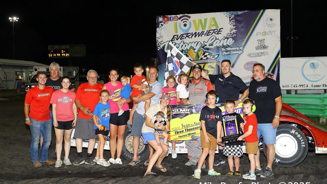 Adams County Speedway (Corning, IA) – Malvern Bank West Series – Gail &amp; Karen Hampel Memorial – June 28th, 2025. (Mike Ruefer Photo)