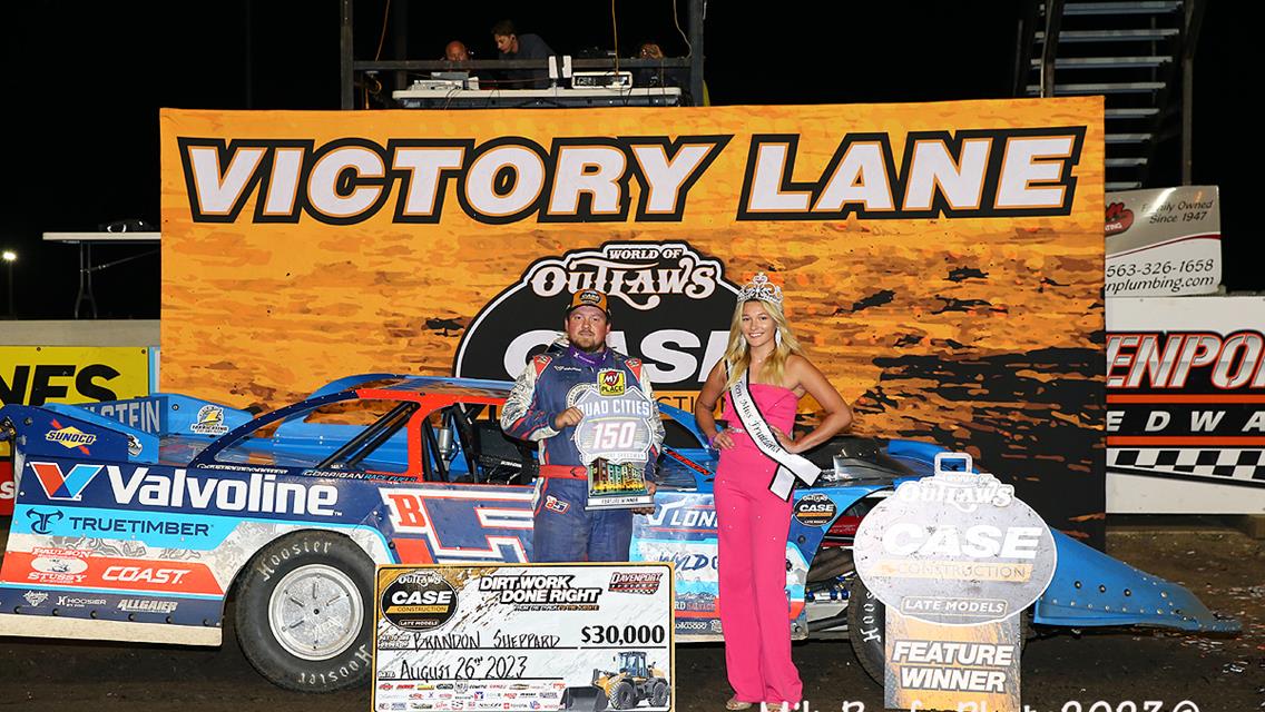 Brandon Sheppard wins Quad Cities 150 finale