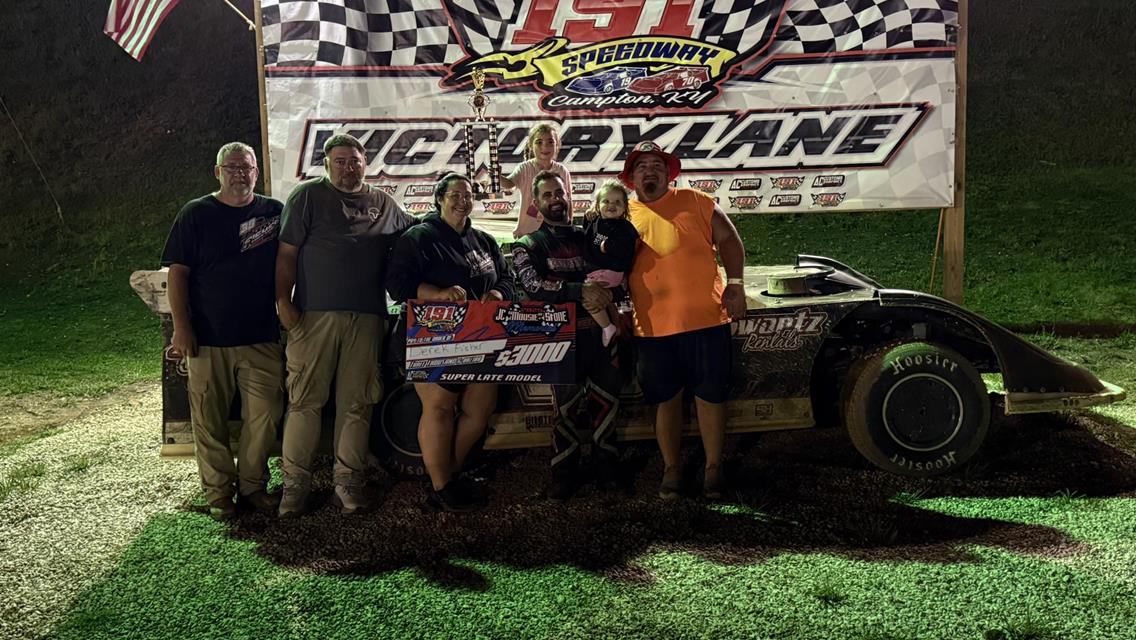 Derek Fisher pocketed a $3,000 payday by winning the J.C. “Mousie” Stone Memorial at 191 Speedway on Saturday, July 12.