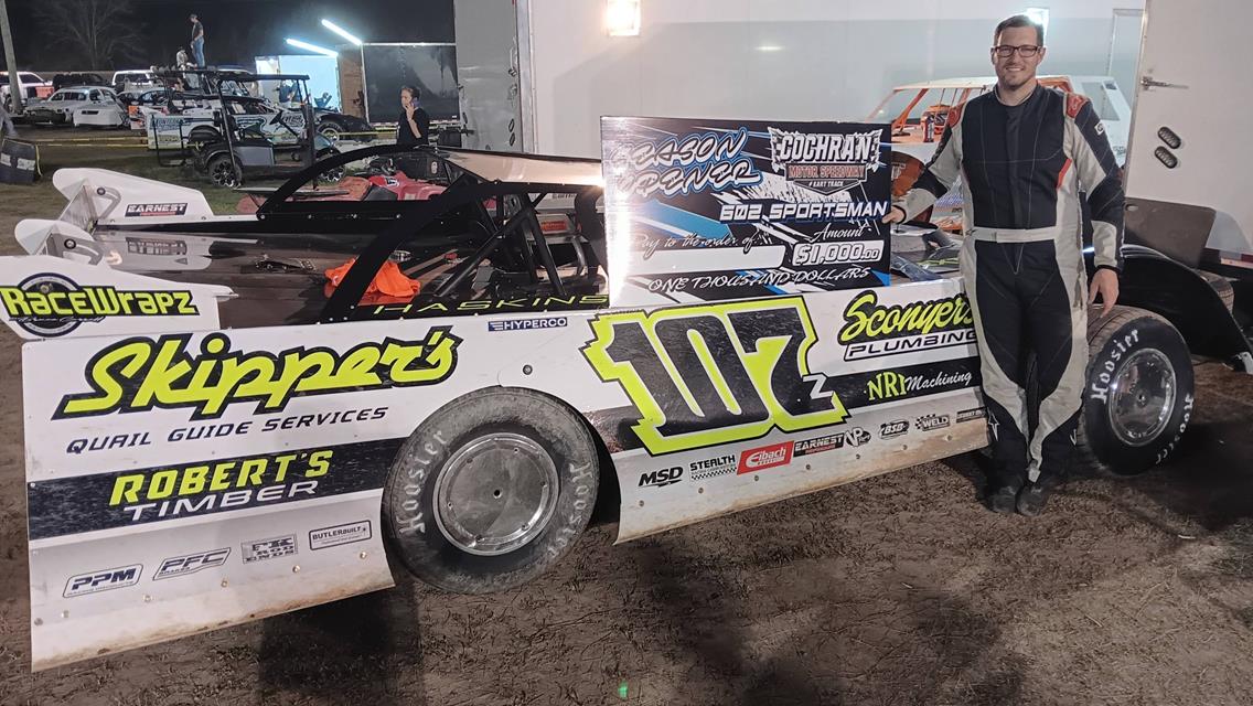 Haskins Scores CRUSA Late Model Sportsman Victory at Cochran