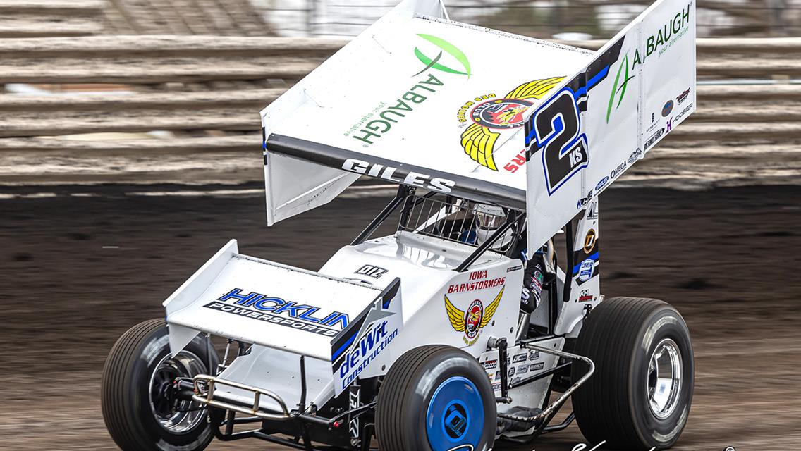 Ryan Giles and TKS Motorsports working to find rhythm after first Knoxville Raceway feature start of season