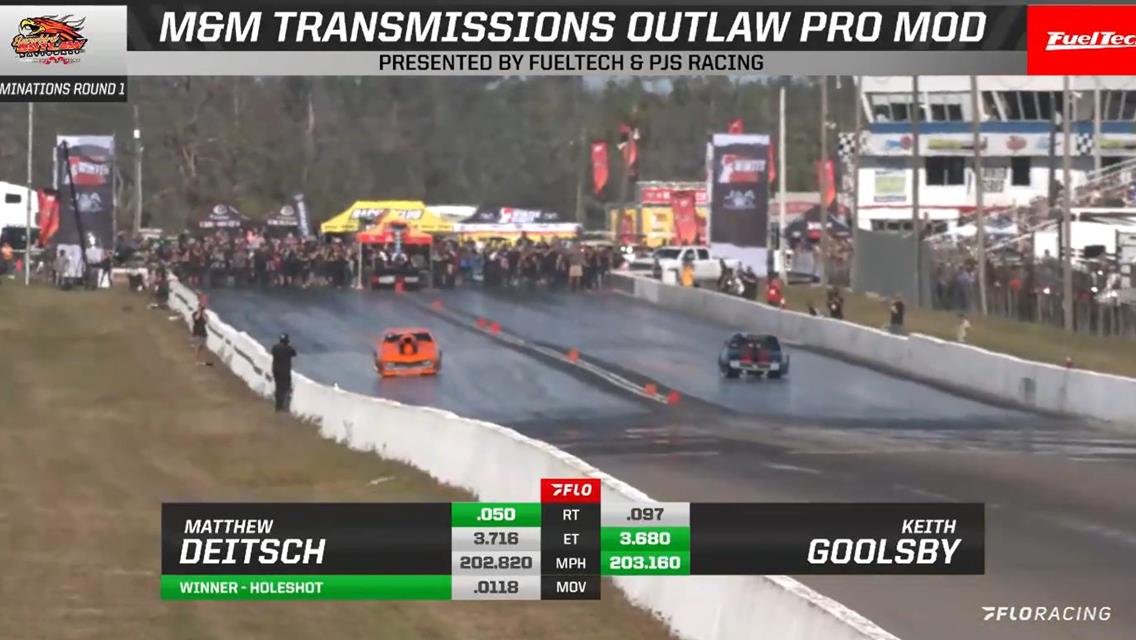 Mark Micke moves past Derek Ward, Dietsch takes down Goolsby