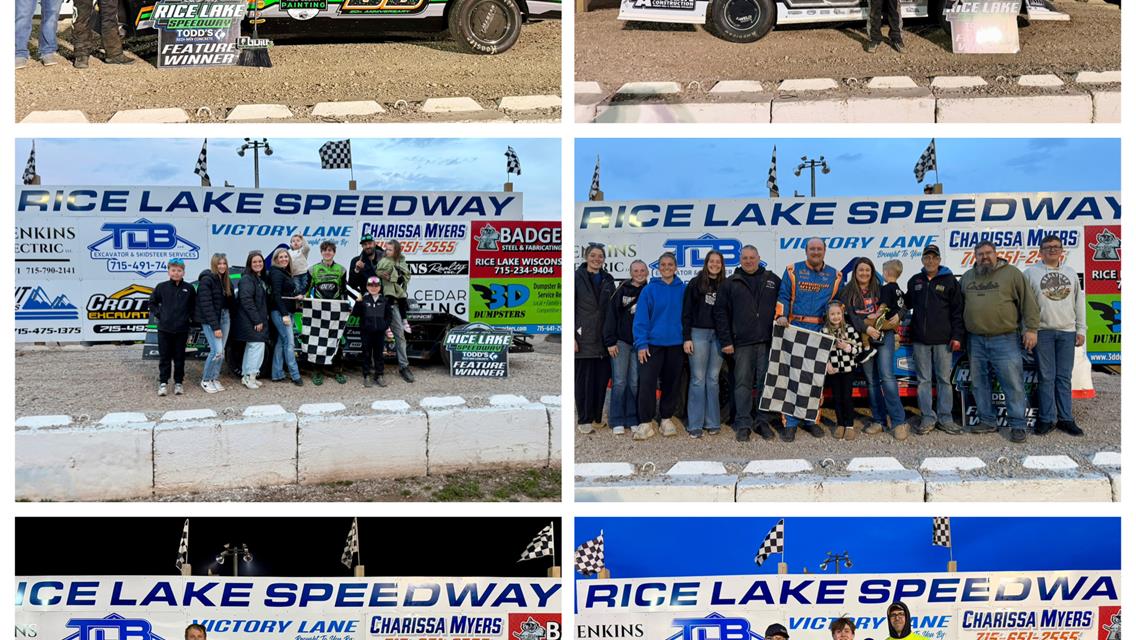 Four Drivers Repeat at Rice Lake Speedway