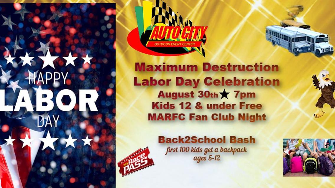 August 30th Maximum Destruction - Back2School Bash