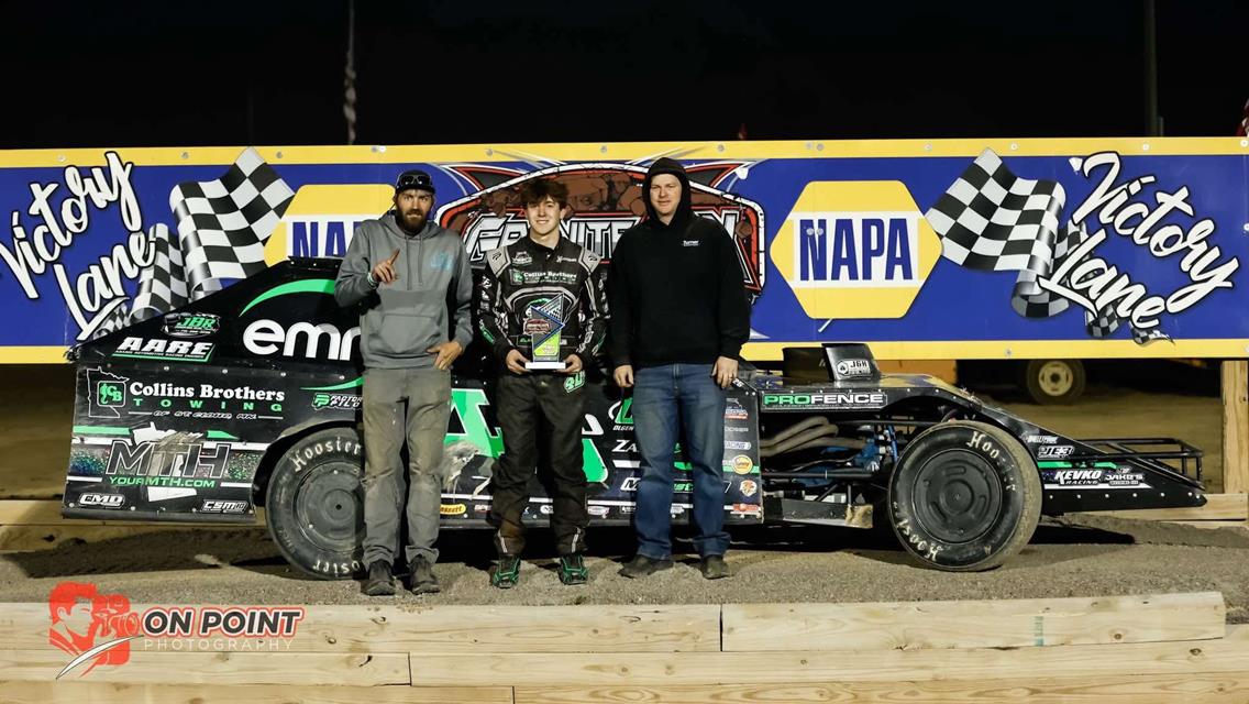 Four checkered flags to open the month of May for Blake Adams