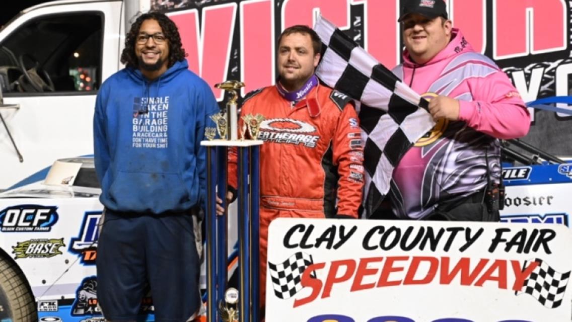 Clay County Fair Speedway (Spencer, IA) – Repairable Vehicles.com Tri-State Series – Battle of the Blue Ribbon – September 13th, 2022. (Jamie Borkowski photo)