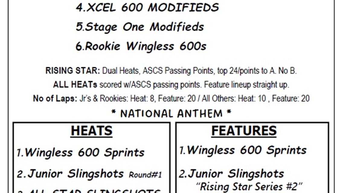 8/5/23 Jr Slingshot Rising Star #2, All Divisions, Seniors Spec $3