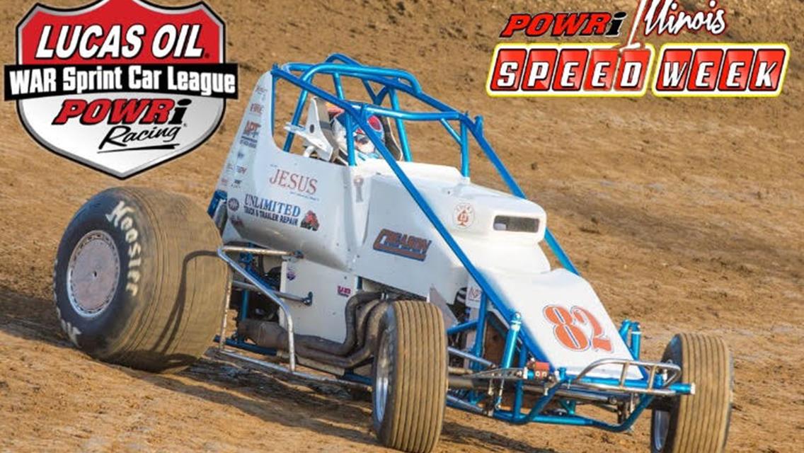 POWRI LUCAS OIL WAR SPRINTS JOIN ILLINOIS SPEED WEEK - $2,000 TO WIN SHOWS