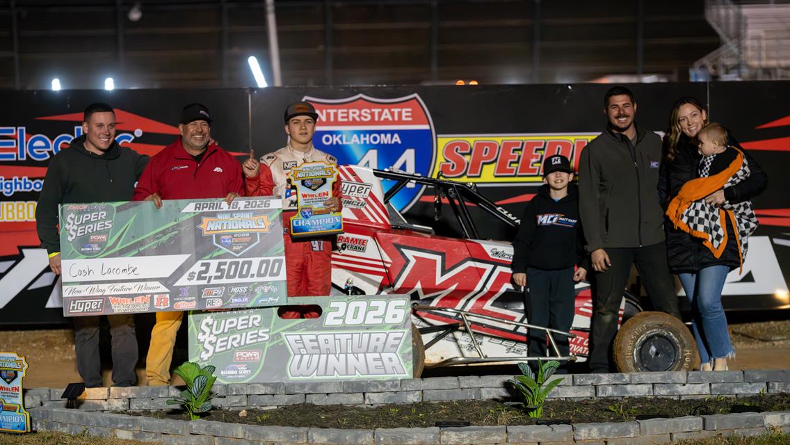 Lacombe, Flud, Woods, Buoy Garner Mini Sprint Nationals Championships on Saturday at I-44 Speedway!