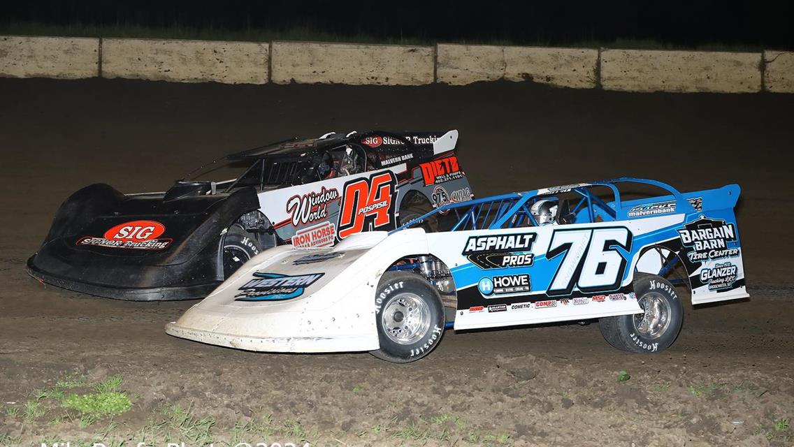 Stuart Speedway (Stuart, IA) – Malvern Bank East Series – Blackberry Brandy Brawl – May 10th, 2024. (Mike Ruefer Photo)