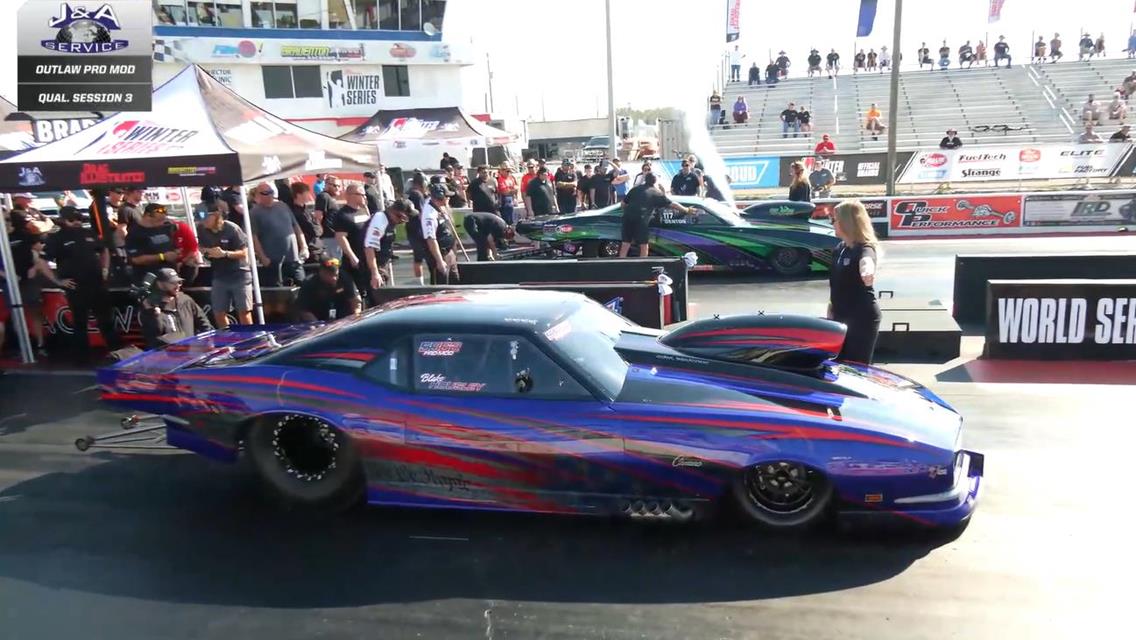Micke to #5! Haney at #9! Round 3 of Qualifying at World Series of Pro Mod!!