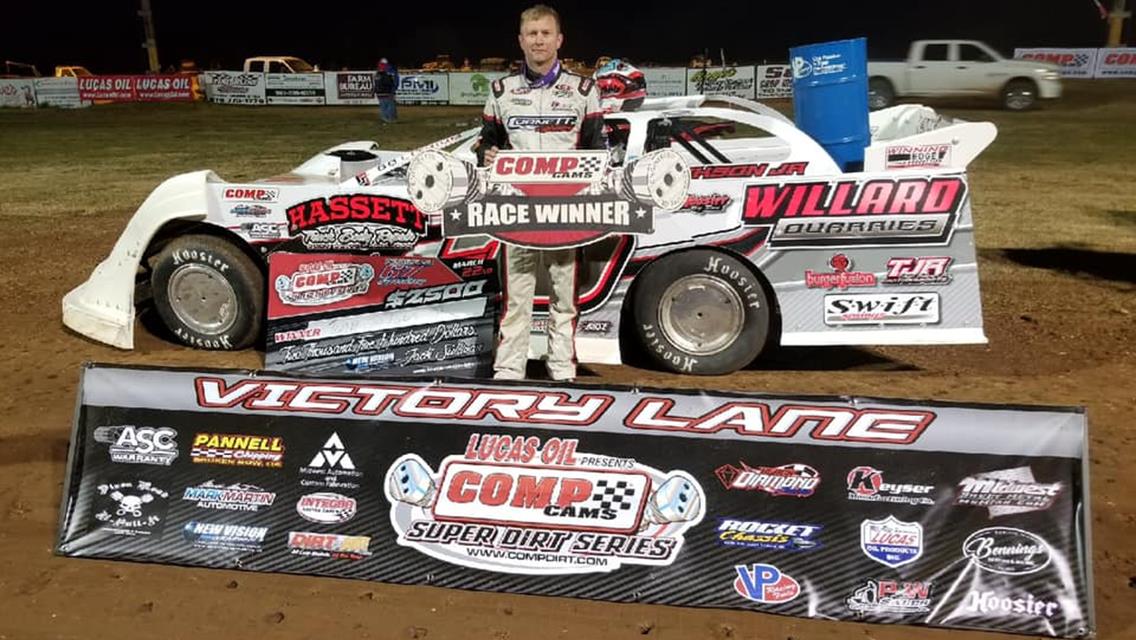 Tony Jackson Jr. Claims COMP Cams Super Dirt Series Opener