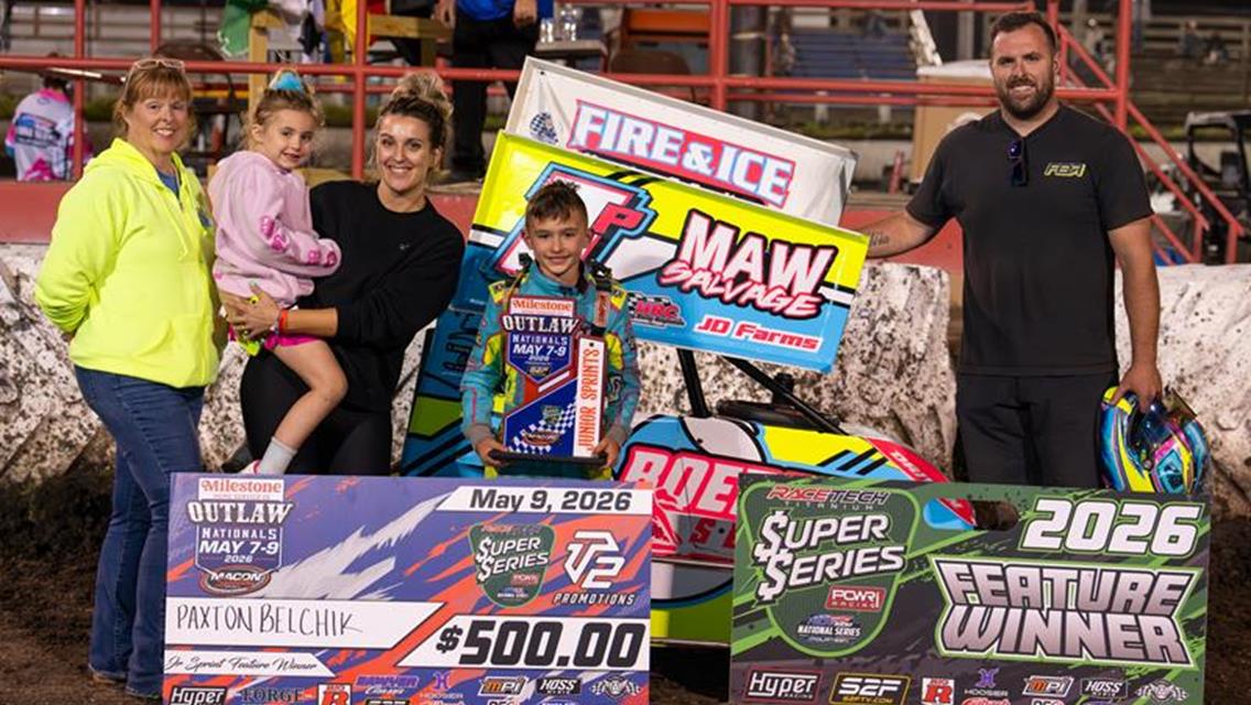 Purdue, Brant Woods, Dawson Woods, and Belchik Prevail in Milestone Outlaw Nationals Finale at Macon!
