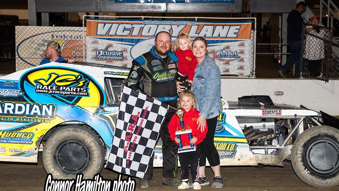 Kenny Wallace, Joshua Hawkins, Joey Laws, Caleb McClintock, Mike Cochran take wins at Federated Auto Parts Raceway at I-55; Brent Thompson declared Pr