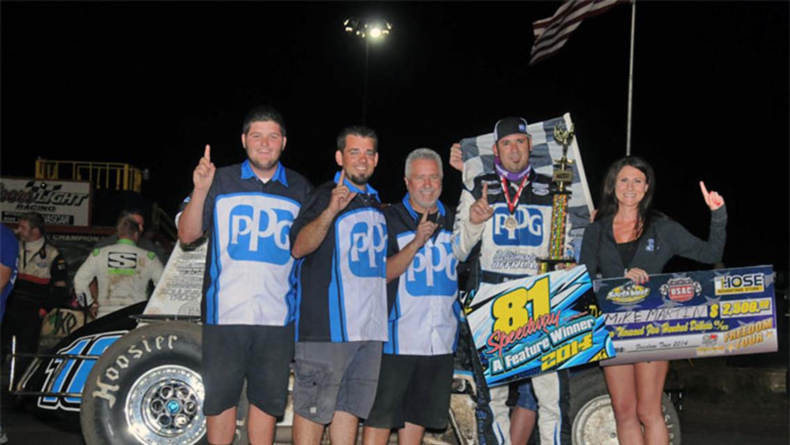 MARTIN TAKES “LEEP MEMORIAL” AT 81 SPEEDWAY