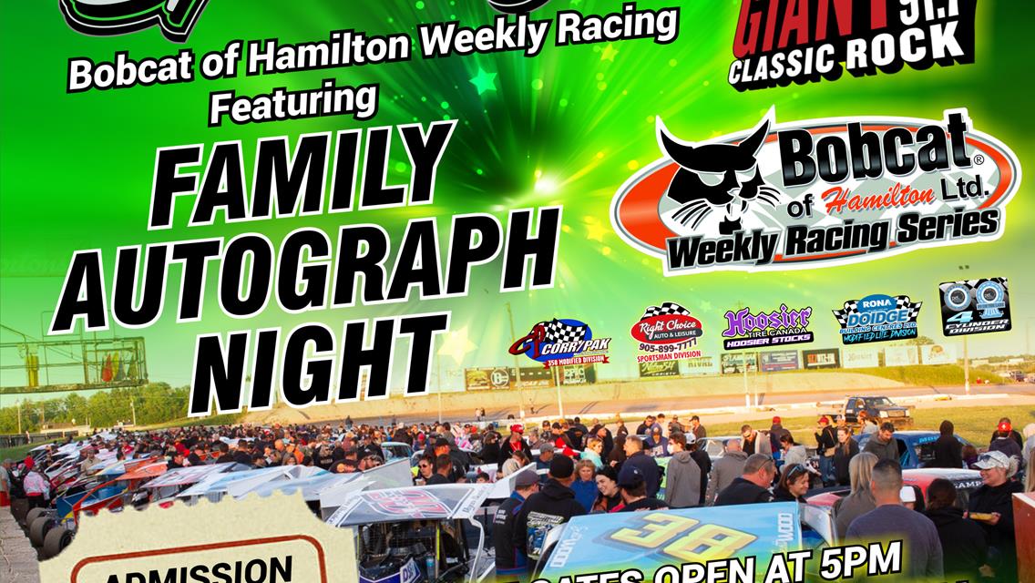 Family Autograph Night This Saturday Night