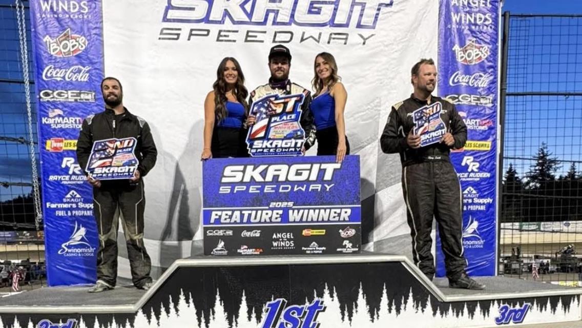 Cole Logan won at Skagit Speedway on July 5.