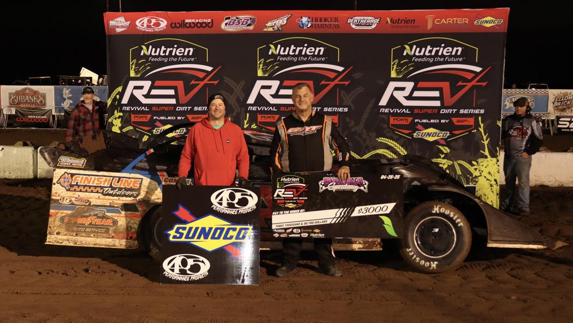 Chris Bragg Wins Season Opener at Salina Speedway with REV Super Late Models
