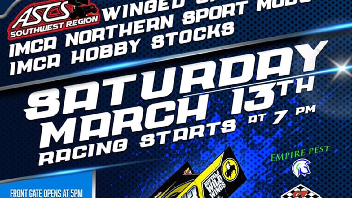 ASCS Southwest Region Taking On Cocopah Speedway