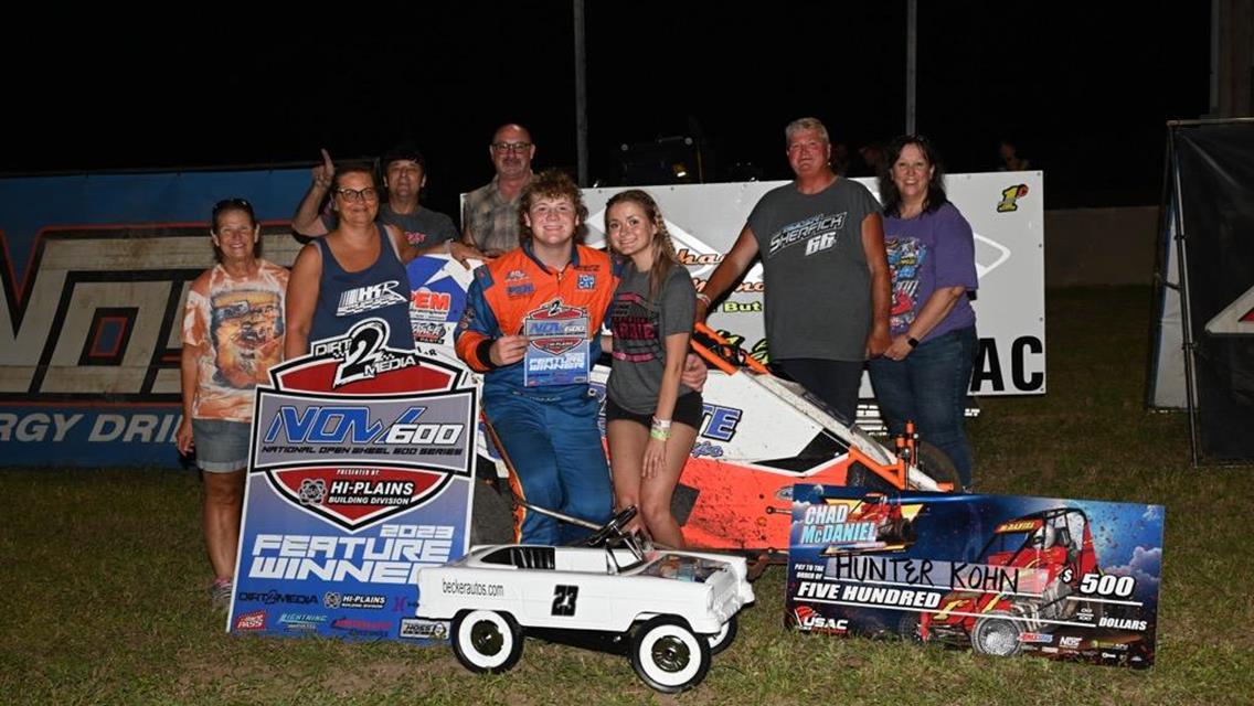 Hunter Kohn And Tate Gurney Top Dirt2Media NOW600 For the First Time At Mitchell County Fairgrounds Raceway