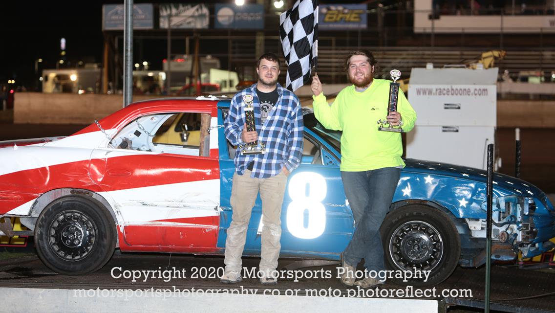 Dylan Thornton takes Modified win by inches