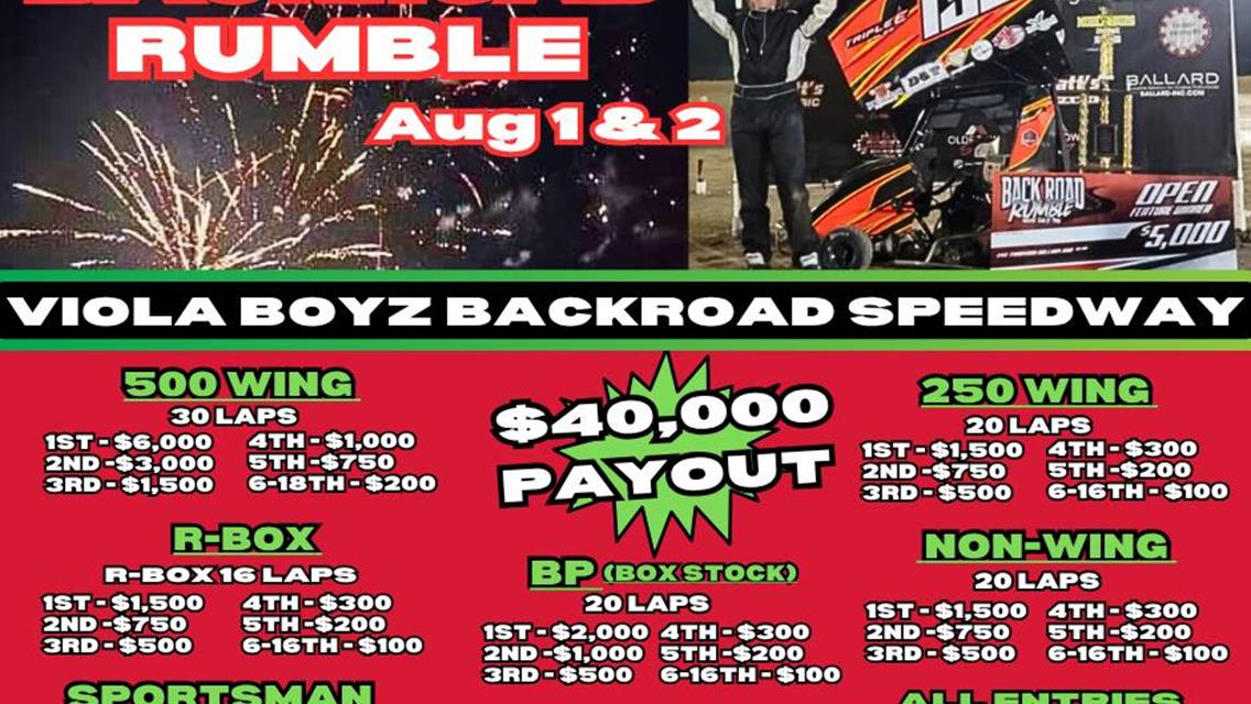 UPDATE to Backroad Rumble 2025
