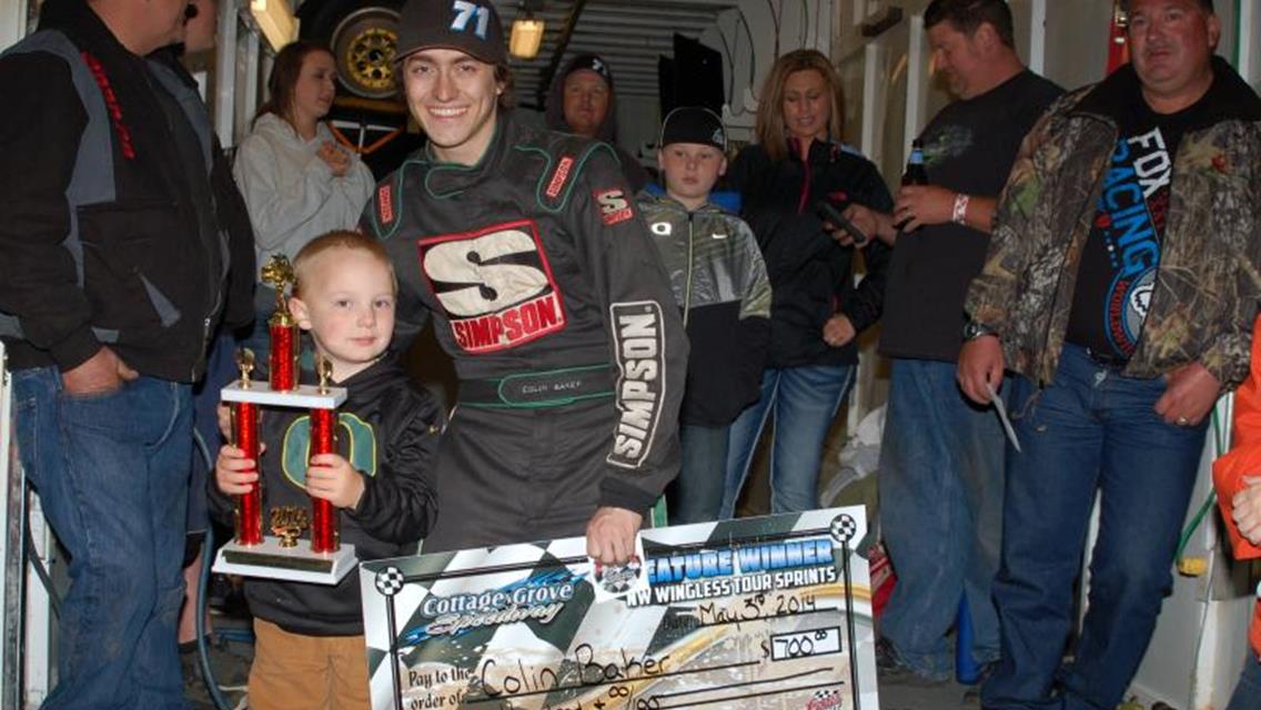 Colin Baker Scores Northwest Wingless Tour 2014 Season Opener At CGS