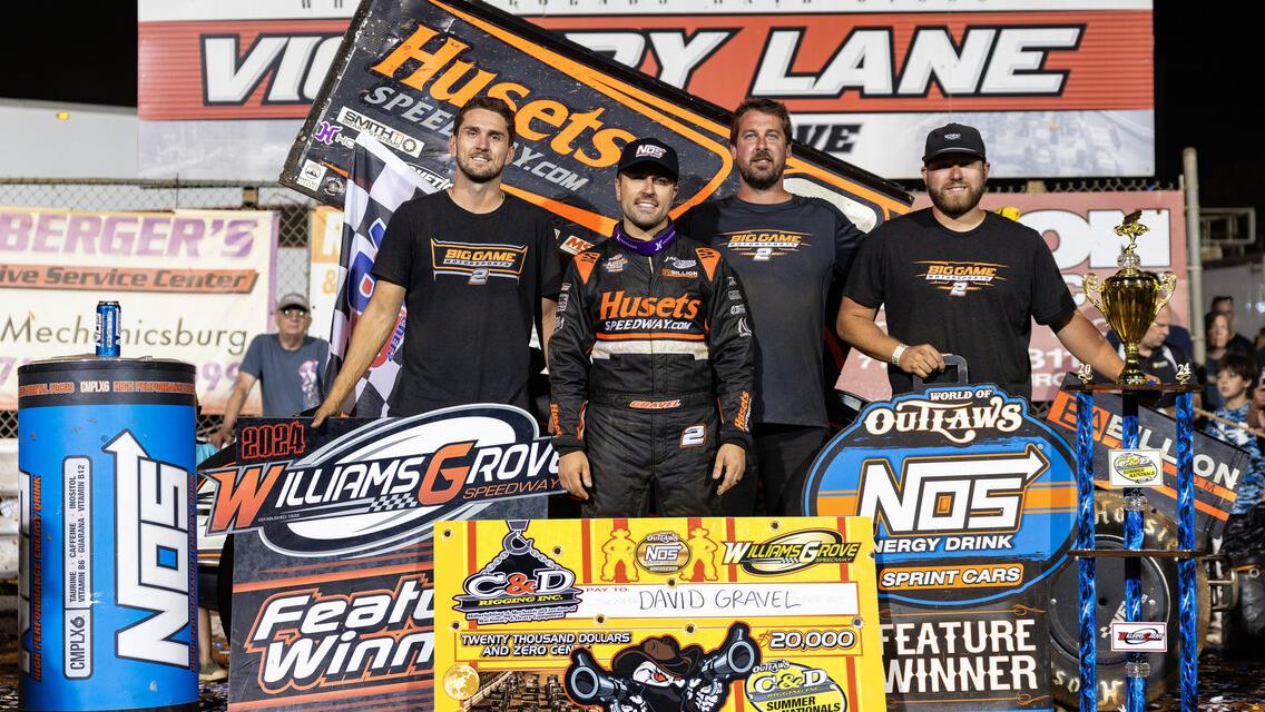 Gravel Surpasses 100 Career World of Outlaws Wins as Big Game Motorsports Doubles Up During Week in Northeast