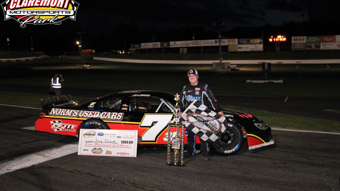 DOIRON WINS BIG, SONNHALTER TOO SUNDAY AT CLAREMONT